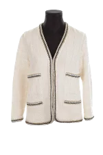 White Cotton Sandro Jacket