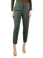 Green Wool Theory Pants