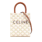 White Fabric Celine Handbag