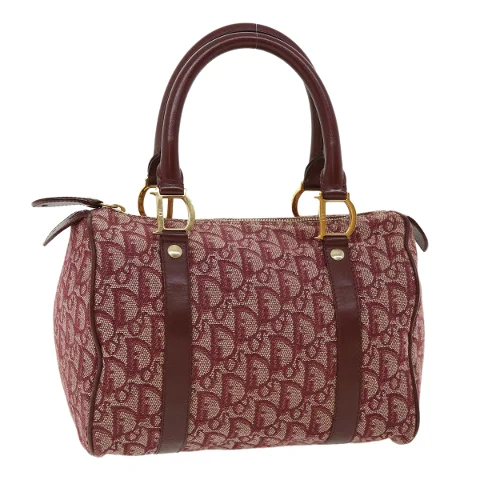 Red Canvas Dior Handbag