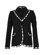 Black Polyester Moschino Blazer