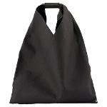 Black Leather Maison Margiela Handbag