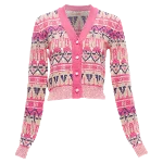 Pink Wool Paco Rabanne Cardigan