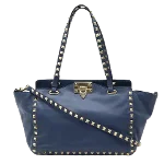 Blue Leather Valentino Tote