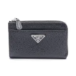 Black Leather Prada Wallet