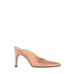 Pink Silk Sergio Rossi Mules