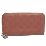 Pink Canvas Gucci Wallet