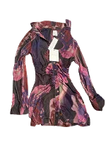 Purple Polyester With Jéan Dress