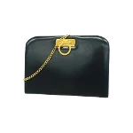 Navy Leather Salvatore Ferragamo Crossbody Bag