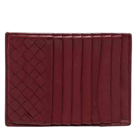 Red Leather Bottega Veneta Wallet