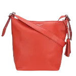 Red Leather Coach Shoulder Bag