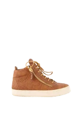 Brown Leather Giuseppe Zanotti Sneakers