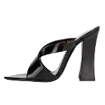 Black Leather Yves Saint Laurent Sandals