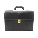 Black Leather Loewe Briefcase