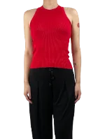 Red Viscose MSGM Top