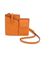 Orange Leather Fendi Crossbody Bag