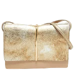 Gold Leather Nina Ricci Shoulder Bag