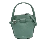 Green Leather Celine Big Bag Bucket