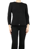 Black Wool The Row Cardigan