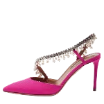 Pink Fabric Aquazzura Sandals