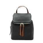 Black Leather Loewe Backpack