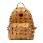 Brown Coated canvas MCM Backpack