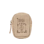 Beige Canvas Bvlgari Pouch