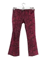 Red Cotton Balmain Pants