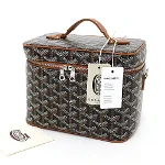 Brown Fabric Goyard Handbag