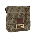 Beige Canvas Fendi Baguette