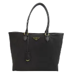 Black Canvas Prada Tote