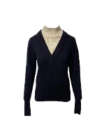 Navy Wool Sandro Sweater