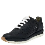 Black Leather Salvatore Ferragamo Sneakers