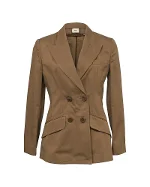 Brown Cotton Fendi Coat