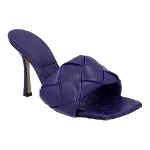 Purple Leather Bottega Veneta Mules