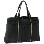 Black Canvas Hermès Handbag