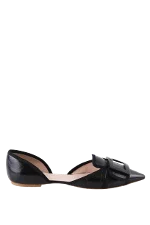 Black Leather Roger Vivier Flats