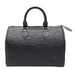 Black Leather Louis Vuitton Speedy