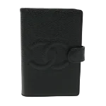 Black Leather Chanel Agenda