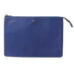 Blue Leather Celine Clutch