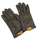 Brown Leather Hermès Gloves