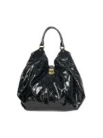 Black Suede AGL Handbag