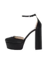 Black Satin Prada Heels