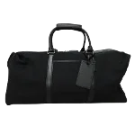 Black Leather Coach Travel Bag