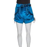 Blue Velvet Self Portrait Shorts