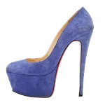 Blue Suede Christian Louboutin Heels