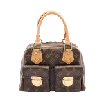 Brown Canvas Louis Vuitton Manhattan