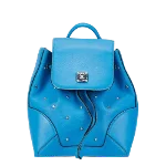 Blue Leather MCM Backpack