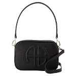 Black Leather Anine Bing Handbag