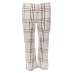 Pink Cotton Burberry Pants